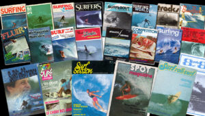 Une incroyable collection de magazines de surf