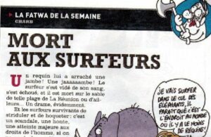 "Mort aux surfeurs" : le billet provoc’ de Charlie Hebdo