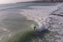 Session surf en Bretagne, vue du ciel