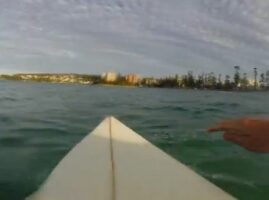 Manly Beach : un surfeur croise un requin au line-up