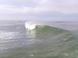 Hossegor en feu, vu de drone
