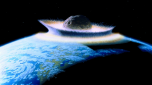 Une vague de 1500m créée par un astéroïde