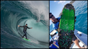 Un surfeur retrouve sa planche perdue au bout de 4 ans