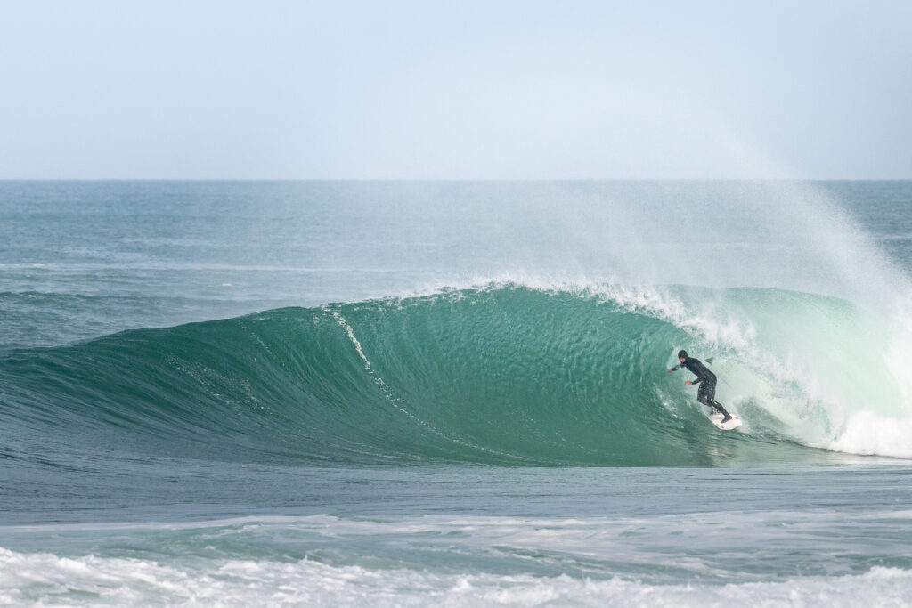 Jorgann Couzinet sur une droite, photo d'action