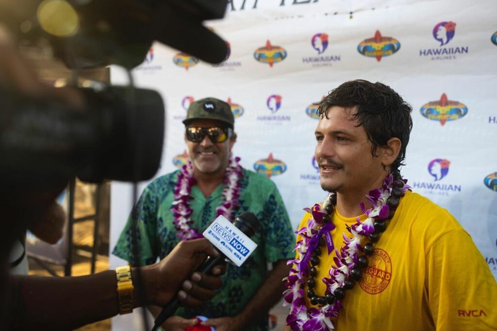 Luke Shepardson gagnant de l'Eddie Aikau Hawaii 