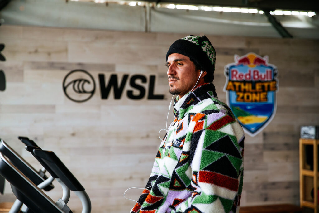 MARGARET RIVER, WESTERN AUSTRALIA, AUSTRALIA - APRIL 28: Three-time WSL Champion Gabriel Medina of Brazil prior to surfing in the Final at the Western Australia Margaret River Pro on April 28, 2023 at Margaret River, Western Australia, Australia. (Photo by Aaron Hughes/World Surf League)