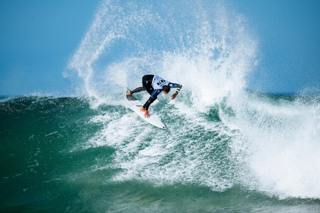 JEFFREYS BAY, EASTERN CAPE, SOUTH AFRICA - JULY 18: Connor O'Leary of Australia surfs in Heat 4 of the Round of 16 at the Corona Open J-Bay on July 18, 2023 at Jeffreys Bay, Eastern Cape, South Africa. (Photo by Beatriz Ryder/World Surf League)