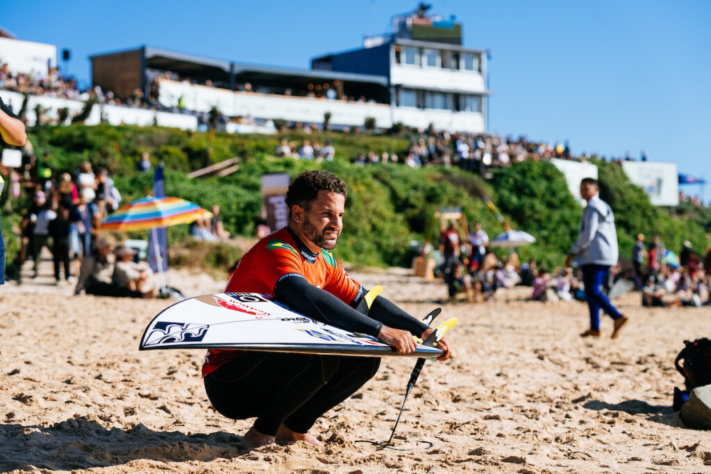 JEFFREYS BAY, EASTERN CAPE, SOUTH AFRICA - JULY 18: WSL Champion Italo Ferreira of Brazil prior to surfing in Heat 7 of the Elimination Round at the Corona Open J-Bay on July 18, 2023 at Jeffreys Bay, Eastern Cape, South Africa. (Photo by Alan Van Gysen/World Surf League)