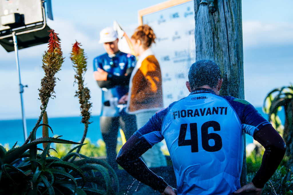 JEFFREYS BAY, EASTERN CAPE, SOUTH AFRICA - JULY 18: Jack Robinson of Australia after surfing in Heat 6 of the Round of 16 at the Corona Open J-Bay on July 18, 2023 at Jeffreys Bay, Eastern Cape, South Africa. (Photo by Beatriz Ryder/World Surf League)