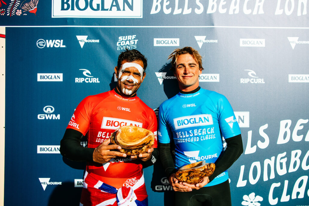 Kai Sallas et Declan Wyton (Ed Sloane/World Surf League)