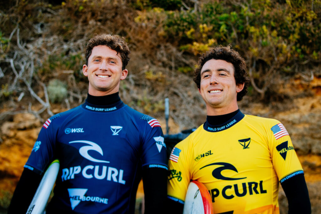 Crosby Colapinto et Griffin Colapinto (Aaron Hughes/World Surf League)
