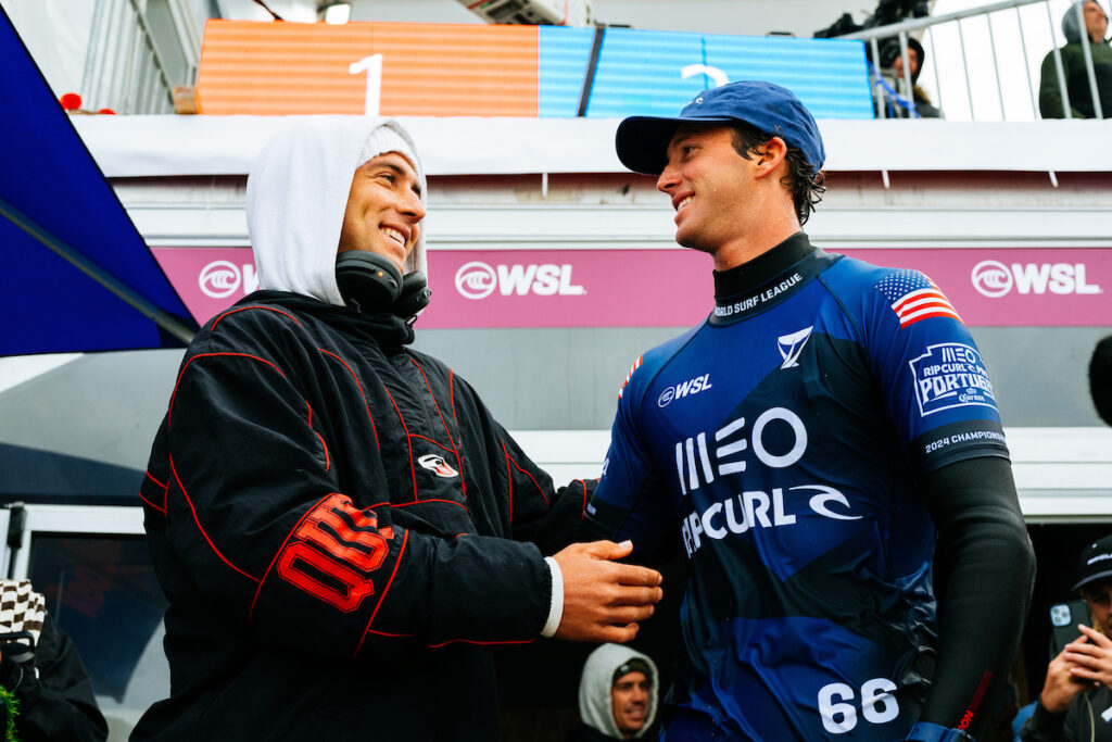 Griffin et Crosby Colapinto(Thiago Diz/World Surf League)