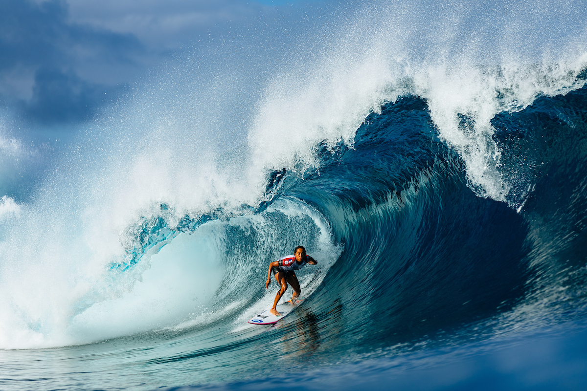 Vahine Fierro domine le premier jour du Tahiti Pro