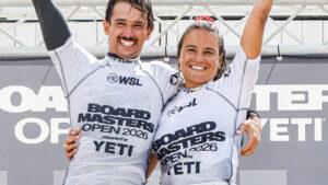 Alice Lemoigne and Louis Marchiset remportent le Boardmasters Longboard Pro